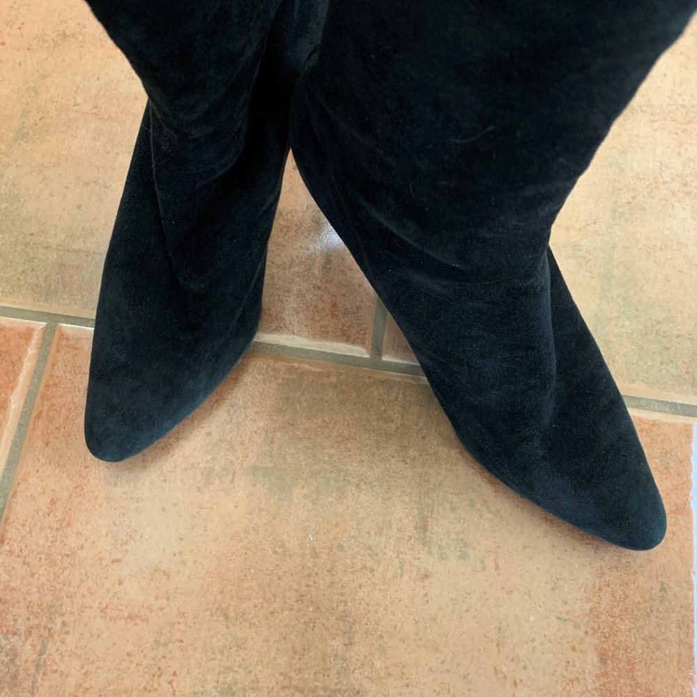 HELMUT LANG BLACK SUEDE BOOTS SIZE 37 OR 7 - Picture 6 of 10